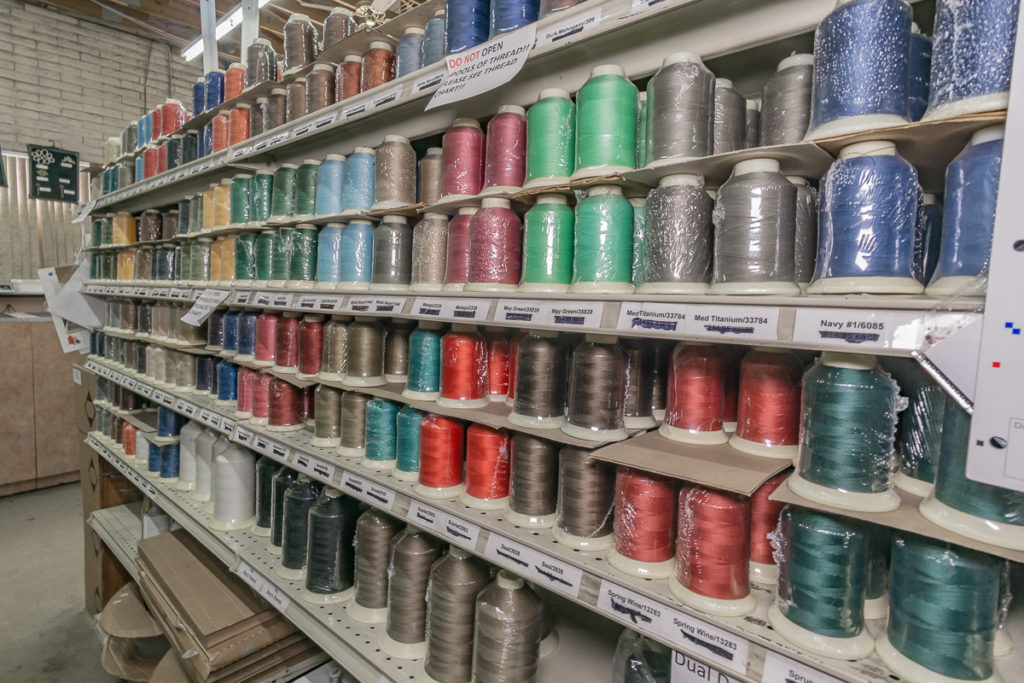 H&F Fabrics carries a wide range of supplies including threads.