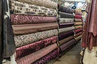 H&R Fabrics serves the design trades from their 20,000 square foot warehouse.