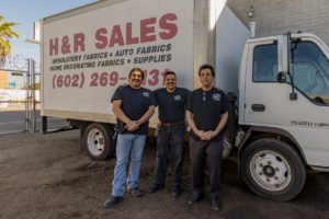 H&R Fabrics offers a weekday delivery service.